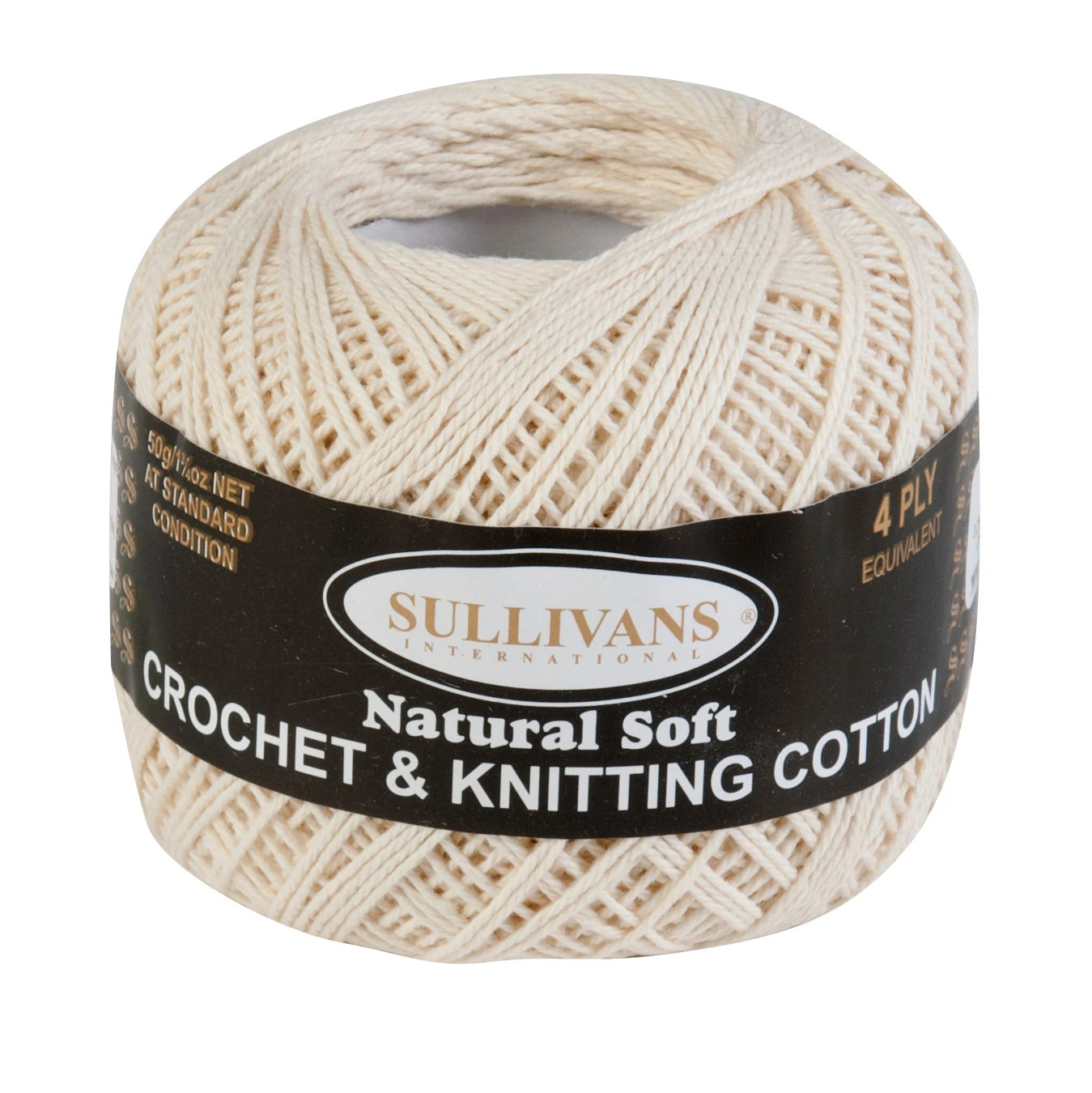 Sullivans Crochet and Knitting Yarn 4ply, Natural- 50g Cotton Yarn Sullivans Crochet And Knitting Yarn 4ply, Natural- 50g Cotton Yarn -Lincraft shop 20658977 cf432a5b d7c2 4534 bef2 c1aa11081714
