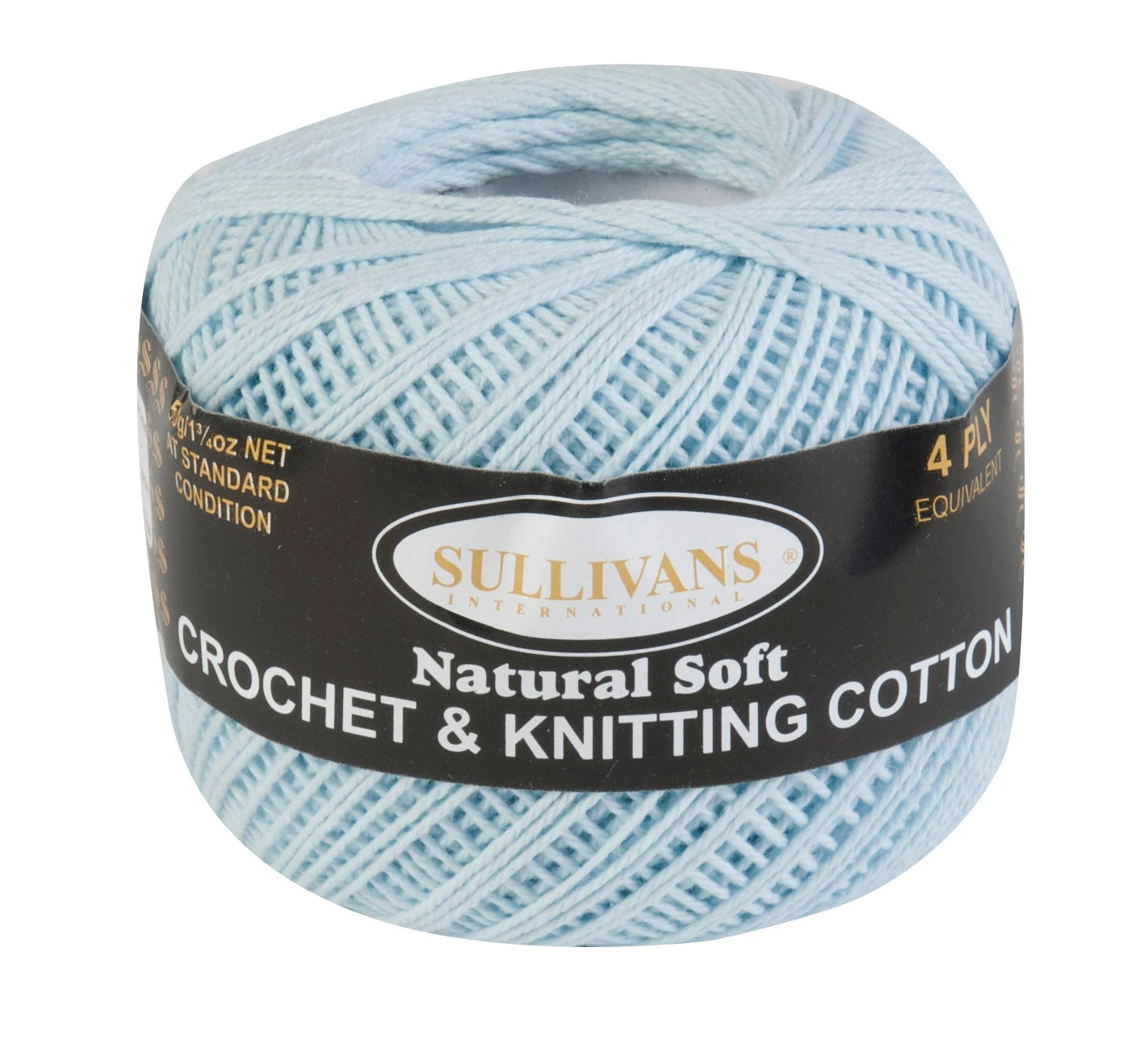 Sullivans Crochet and Knitting Yarn 4ply, Sky Blue- 50g Cotton Yarn Sullivans Crochet And Knitting Yarn 4ply, Sky Blue- 50g Cotton Yarn -Lincraft shop 21960048