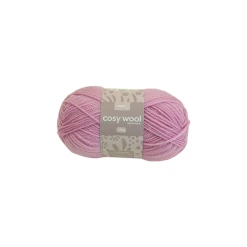 Makr Lincraft Cosy Wool Crochet & Knitting Yarn 8ply, Musk Pink- 100g Wool Yarn