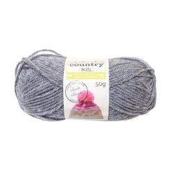 Cleckheaton Country 8ply Crochet & Knitting Yarn, Grey Blend- 50g Wool Yarn