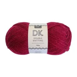 Makr DK 8ply Crochet & Knitting Yarn, Claret- 100g Acrylic Yarn