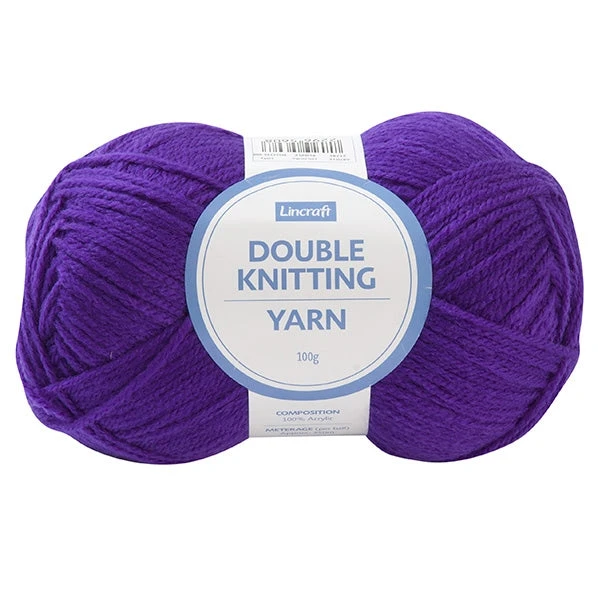 Lincraft DK Crochet & Knitting Yarn 8ply, Purple- 100g Acrylic Yarn