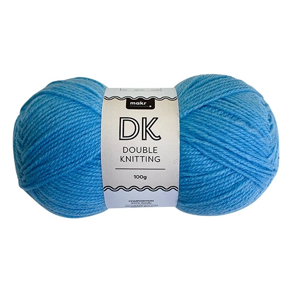 Makr DK 8ply Crochet & Knitting Yarn, Sky- 100g Acrylic Yarn