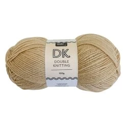 Makr DK 8ply Crochet & Knitting Yarn, Buff- 100g Acrylic Yarn