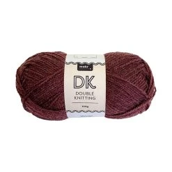 Makr DK 8ply Crochet & Knitting Yarn, Marle Mauve- 100g Acrylic Yarn