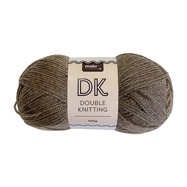 Makr DK 8ply Crochet & Knitting Yarn, Marle Bear- 100g Acrylic Yarn