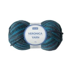 Lincraft Veronica Crochet & Knitting Yarn, Blue Mix- 100g Acrylic Yarn