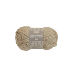 Makr Cosy Wool Crochet & Knitting Yarn 8ply, Natural Marle- 100g Wool Yarn