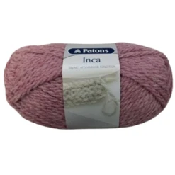 Patons Inca Yarn 14ply Crochet & Knitting Yarn, Pink- 50g Wool Acrylic Alpaca Yarn