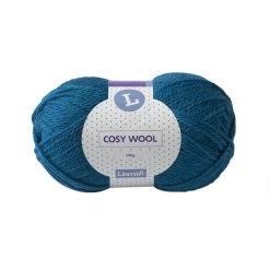 Makr Lincraft Cosy Wool Crochet & Knitting Yarn 8ply, Sapphire- 100g Wool Yarn