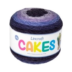Lincraft Cakes Crochet & Knitting Yarn, Lovely Lilac- 200g Acrylic Wool Blend Yarn