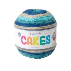 Lincraft Cakes Crochet & Knitting Yarn, Clear Sky- 200g Acrylic Wool Blend Yarn