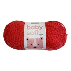 Makr Baby Soft Crochet & Knitting Yarn 8ply, Coral- 100g Soft Acrylic Nylon Blend Yarn