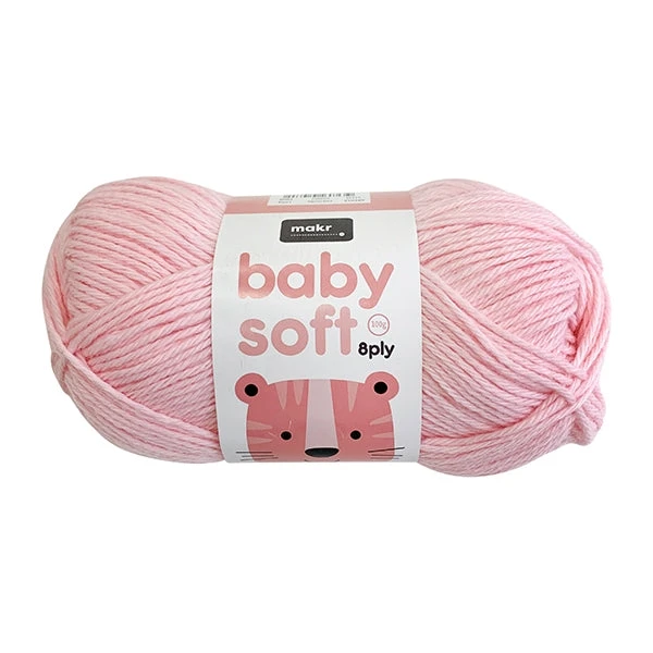Makr Baby Soft Crochet & Knitting Yarn 8ply, Candy- 100g Soft Acrylic Nylon Blend Yarn