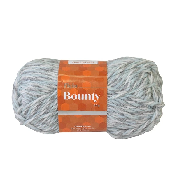 Ficio Bounty Crochet & Knitting Yarn, Silvery Mint- 50g Wool Acrylic Alpaca Blend Yarn