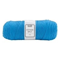 Makr Esther 8ply Crochet & Knitting Yarn, Cornflower- 200g Polyester Yarn