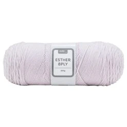 Makr Esther 8ply Crochet & Knitting Yarn, Pale Lilac- 200g Polyester Yarn