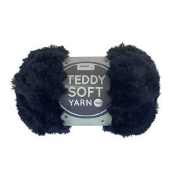 Makr Teddy Soft Crochet & Knitting Yarn, Navy- 100g Polyester Yarn