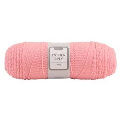 Makr Esther 8ply Crochet & Knitting Yarn, Pink- 200g Polyester Yarn