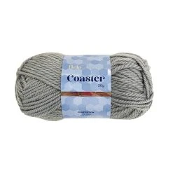 Ficio Coaster Crochet & Knitting Yarn, Silver- 50g Wool Alpaca Blend Yarn