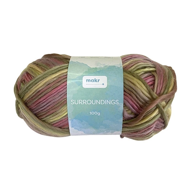Makr Surroundings Crochet & Knitting Yarn, Khaki Sherbet- 100g Acrylic Yarn