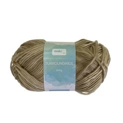 Makr Surroundings Crochet & Knitting Yarn, Natural Mix- 100g Acrylic Yarn