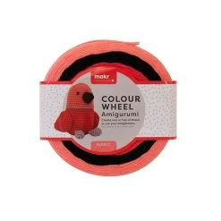 Makr Colour Wheel Amigurumi Crochet & Knitting Yarn, Parrot- 100g Acrylic Yarn