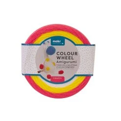 Makr Colour Wheel Amigurumi Crochet & Knitting Yarn, Giraffe- 100g Acrylic Yarn