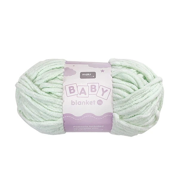 Makr Baby Blanket Crochet & Knitting Yarn, Mint- 250g Polyester Yarn Makr Baby Blanket Crochet & Knitting Yarn, Mint- 250g Polyester Yarn -Lincraft shop 30444751
