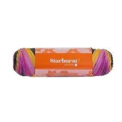 Ficio Starburst Crochet & Knitting Yarn, Yellow, Pink, And Black- 100g Cotton Yarn