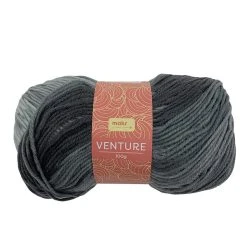 Makr Venture Crochet & Knitting Yarn, Grey- 100g Acrylic Yarn