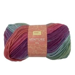 Makr Venture Crochet & Knitting Yarn, Rainbow- 100g Acrylic Yarn