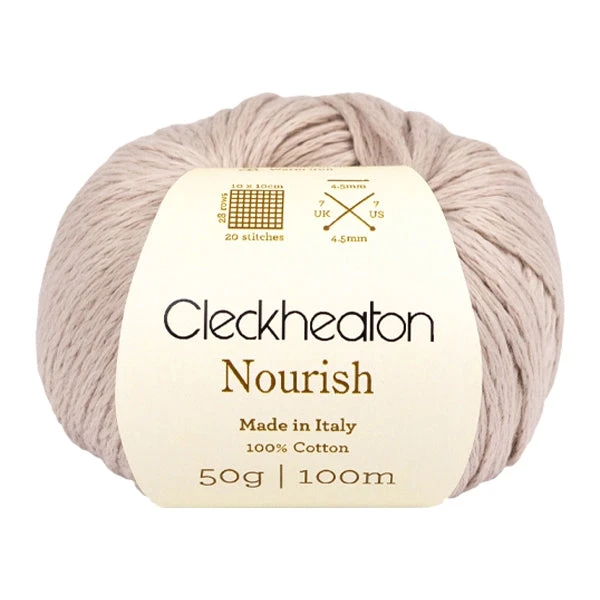 Cleckheaton Nourish Crochet & Knitting Yarn, Porcelain- 50g Cotton Yarn - Image 2
