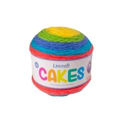 Lincraft Cakes Crochet & Knitting Yarn, Sorbet- 200g Acrylic Wool Yarn