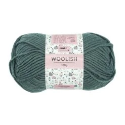 Makr Woolish Crochet & Knitting Yarn, Pewter- 100g Acrylic Wool Yarn
