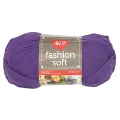 Red Heart Fashion Soft Crochet & Knitting Yarn, Lavender- 141g Acrylic Yarn