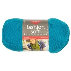 Red Heart Fashion Soft Crochet & Knitting Yarn, Caribbean- 141g Acrylic Yarn