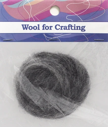 Lincraft Roving - Dark Grey - 10g - Image 2