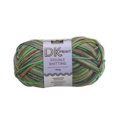Makr Dk Print Crochet & Knitting Yarn, Multi Naturals Mix- 100g