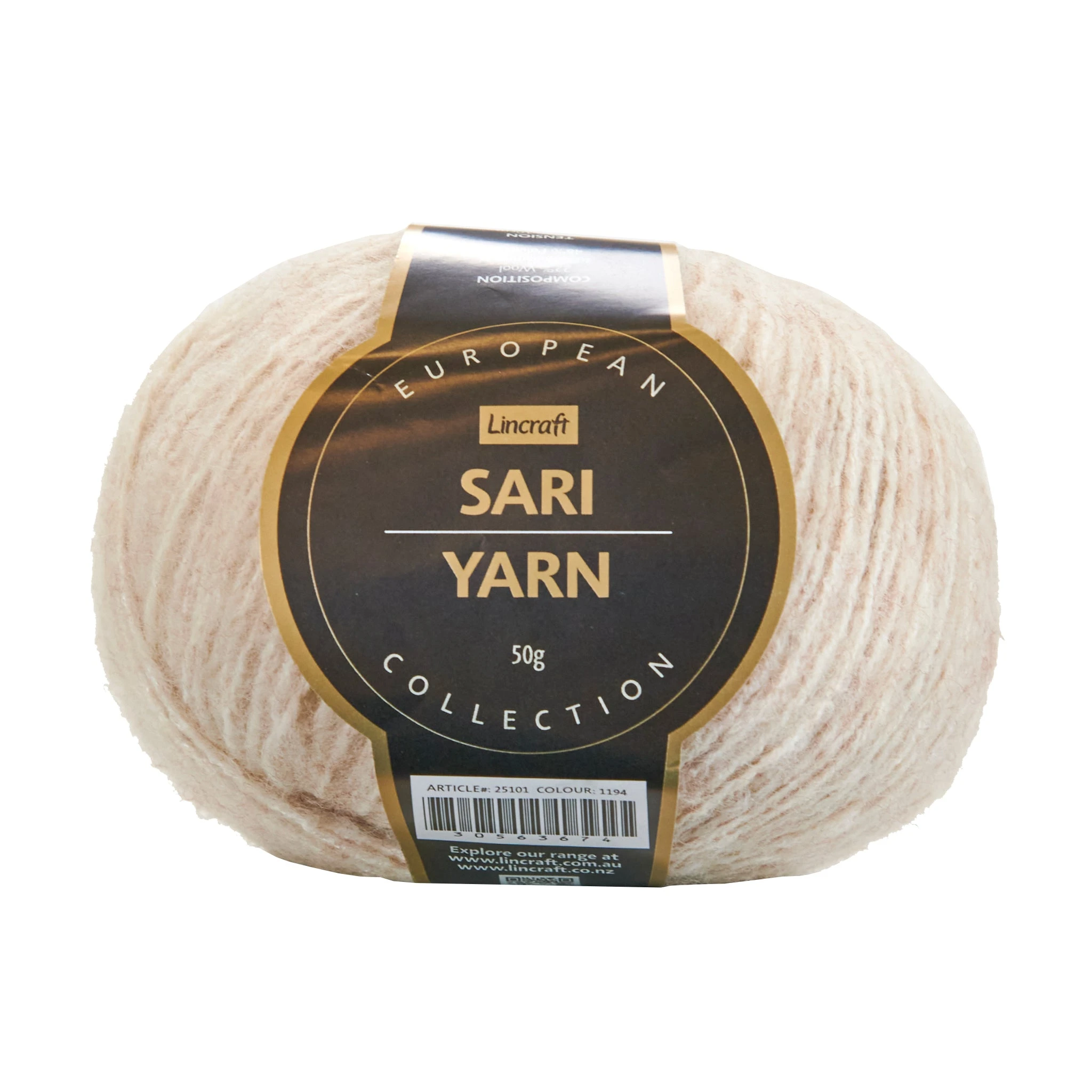 Lincraft European Collection Sari Crochet & Knitting Yarn, Col 1194- 50g