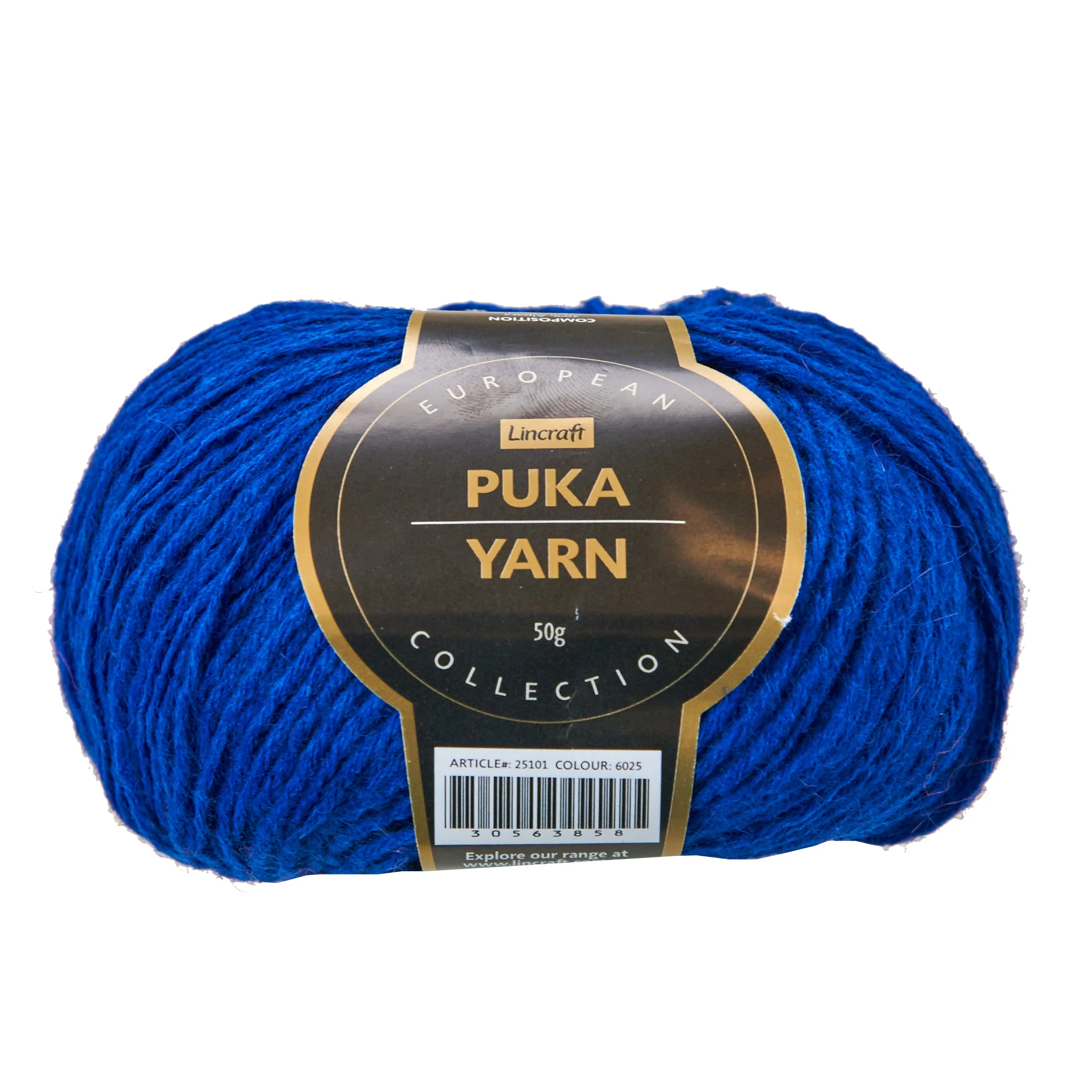 European Collection Puka Crochet & Knitting Yarn, Col 6025- 50g