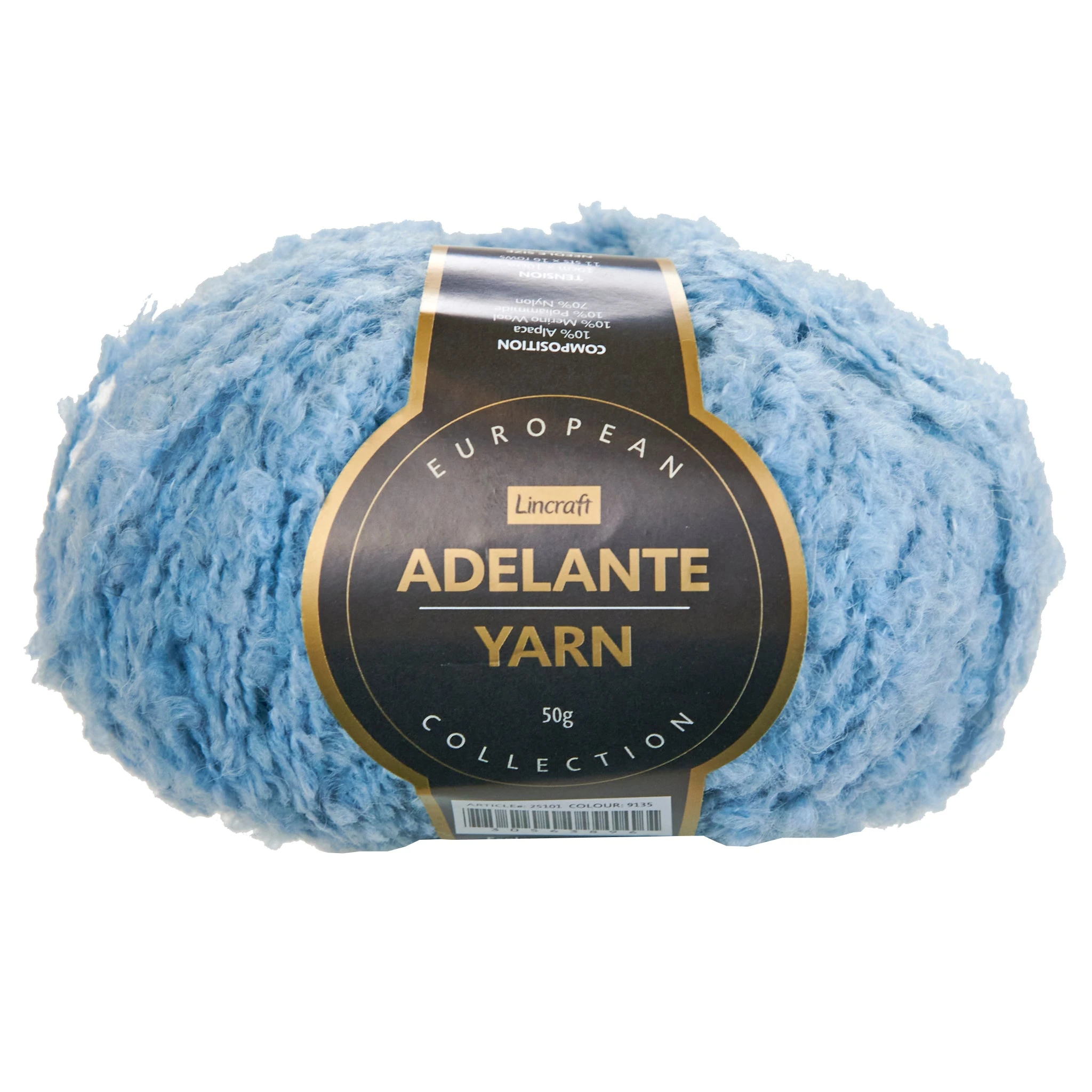 European Collection Adelante Crochet & Knitting Yarn, Col 9135- 50g European Collection Adelante Crochet & Knitting Yarn, Col 9135- 50g -Lincraft shop 30563896