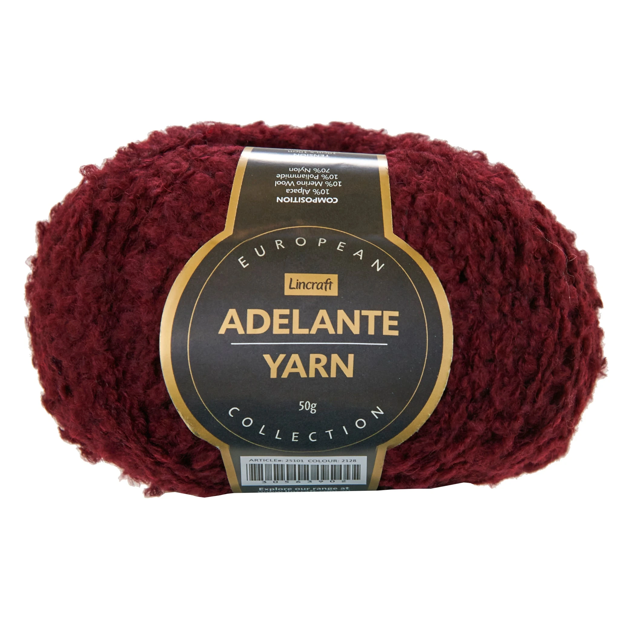 European Collection Adelante Crochet & Knitting Yarn, Col 2128- 50g European Collection Adelante Crochet & Knitting Yarn, Col 2128- 50g -Lincraft shop 30563902