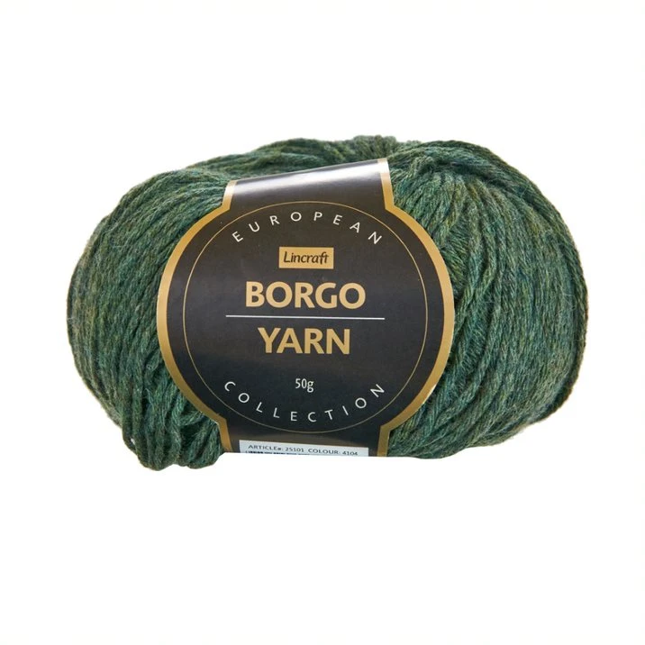 Lincraft European Collection Borgo Crochet & Knitting Yarn, Col 4104- 50g