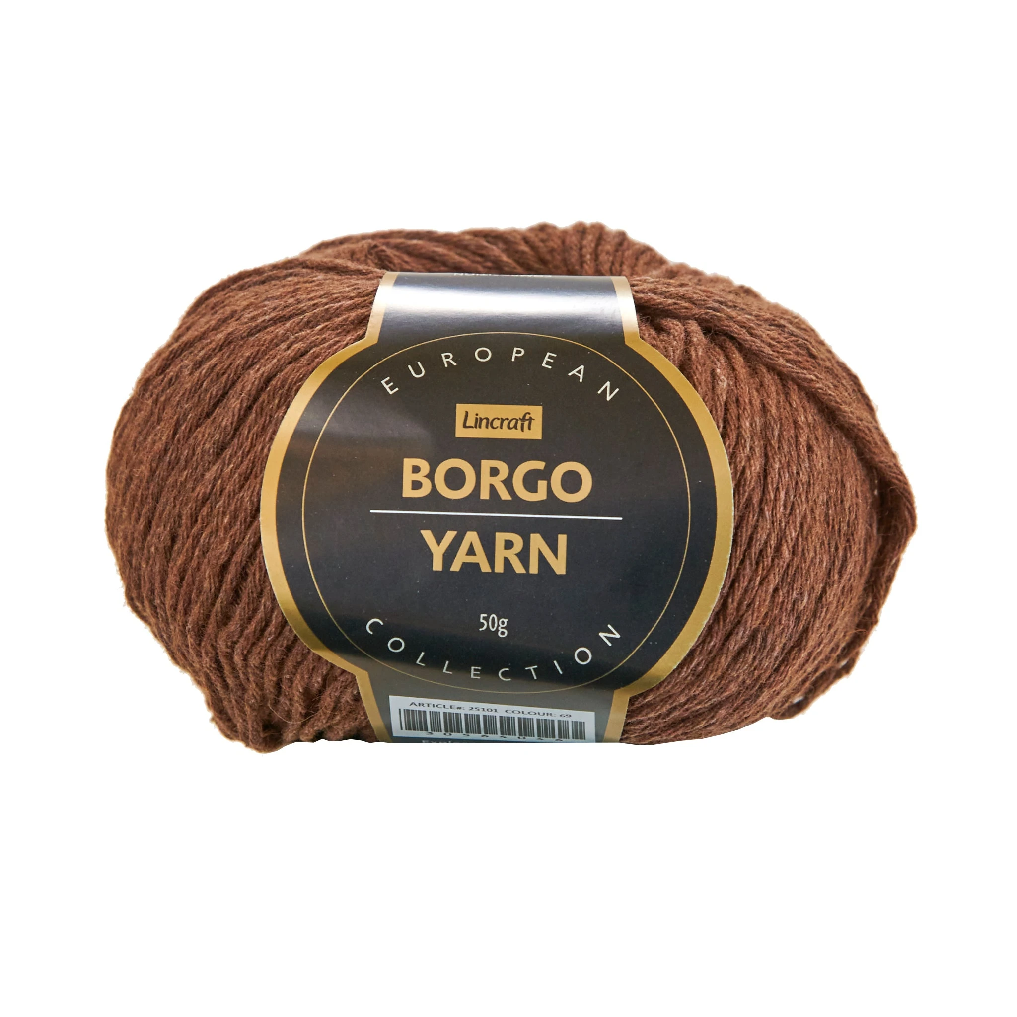 Lincraft European Collection Borgo Crochet & Knitting Yarn, Col 69- 50g