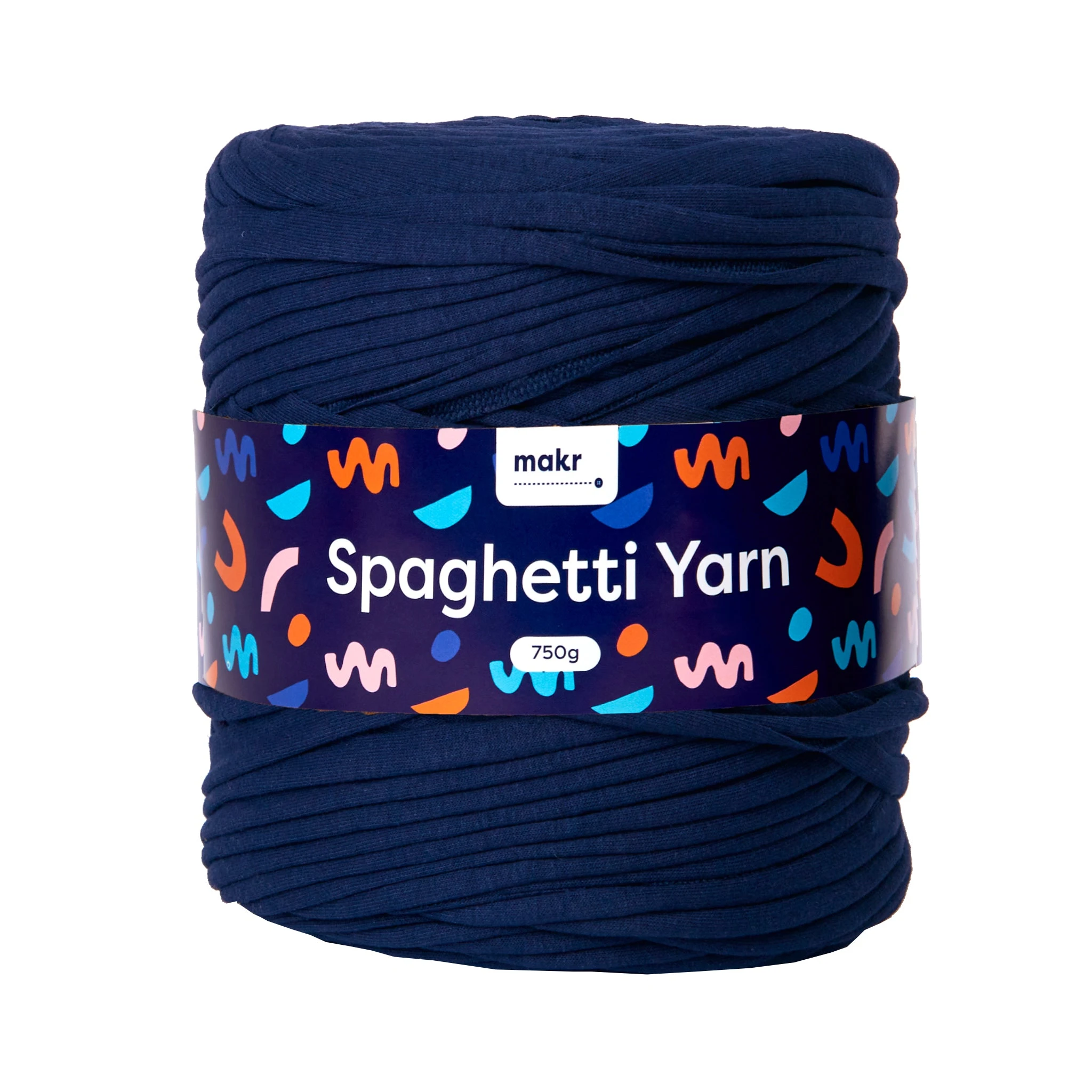 Makr Spaghetti Crochet & Knitting Yarn, Shades Of Blue- 750g