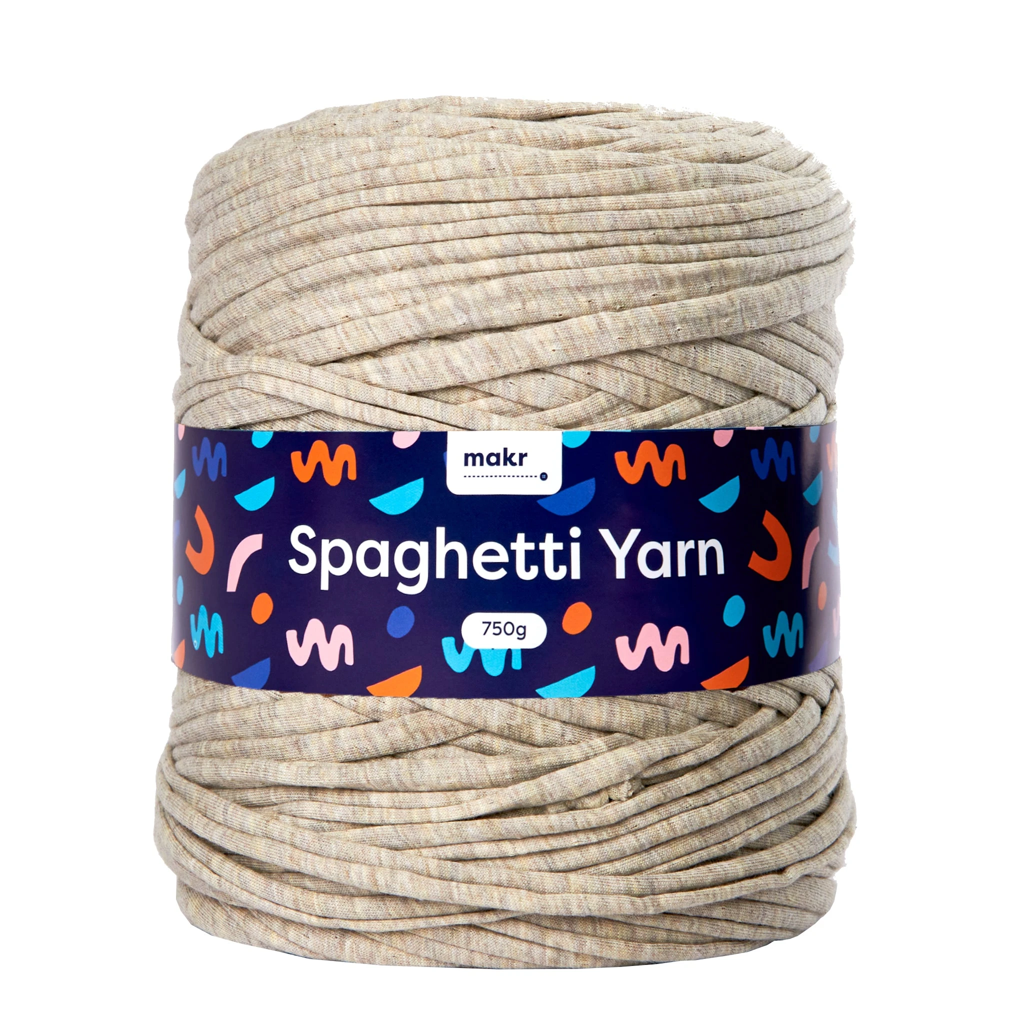 Makr Spaghetti Crochet & Knitting Yarn, Shades Of Grey- 750g - Image 3
