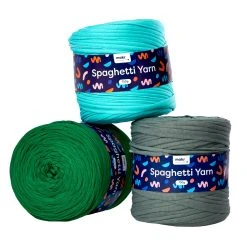 Makr Spaghetti Crochet & Knitting Yarn, Shades Of Green- 750g
