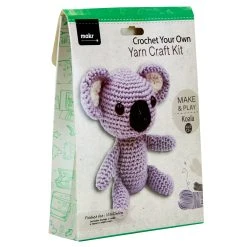 Makr DIY Crochet Animal Kit, Koala- 10.5x12x6cm
