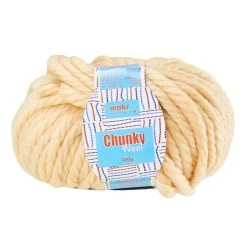 Makr Chunky Wool Crochet & Knitting Yarn, Lambswool- 100g